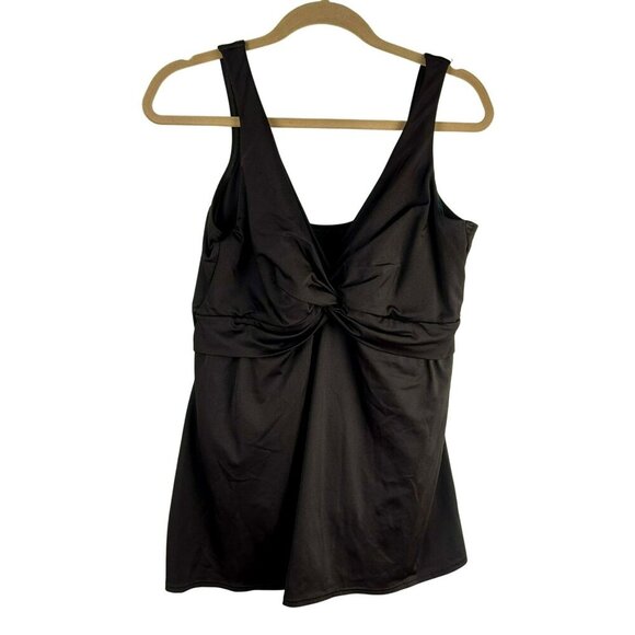 Miraclesuit Marais‎ Swim Dress Women 18 Brown One Piece Tank Style Full Coverage - Picture 1 of 14